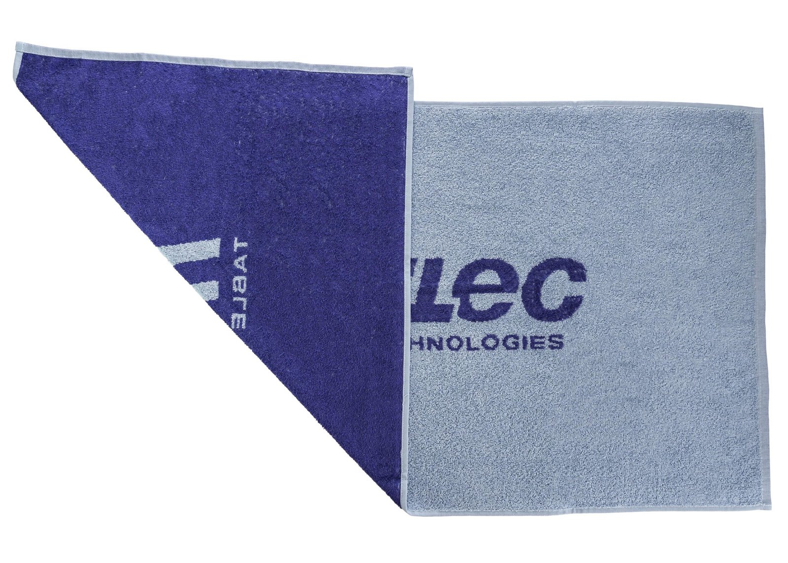 Neottec Towel Logo 50x100 cm light blue/navy - Imagem 3