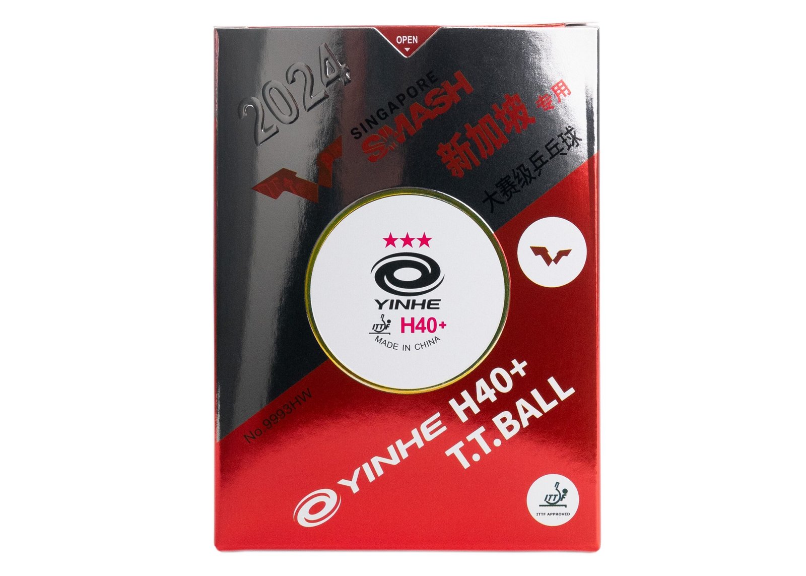 Yinhe 40+ 3*** WTT ITTF 6 Balls (seam) - Imagem 3