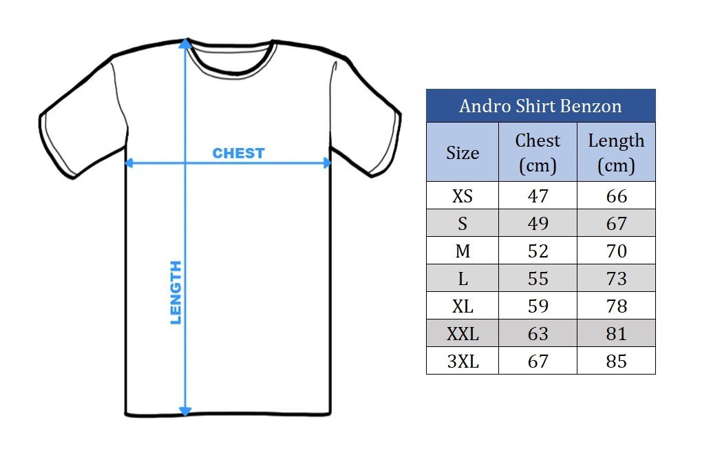 Andro Shirt Benzon Cotton black/red - Imagem 3