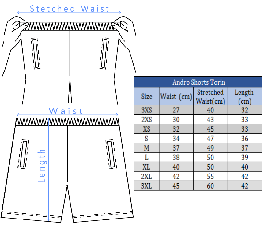 Andro Shorts Torin dark blue - Imagem 3