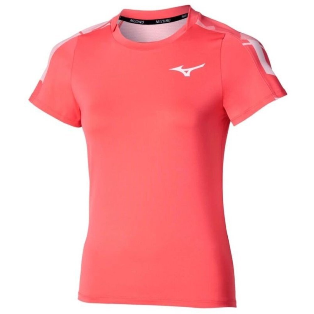 Mizuno Lady Daybreakers Printed Tee Calypso Coral