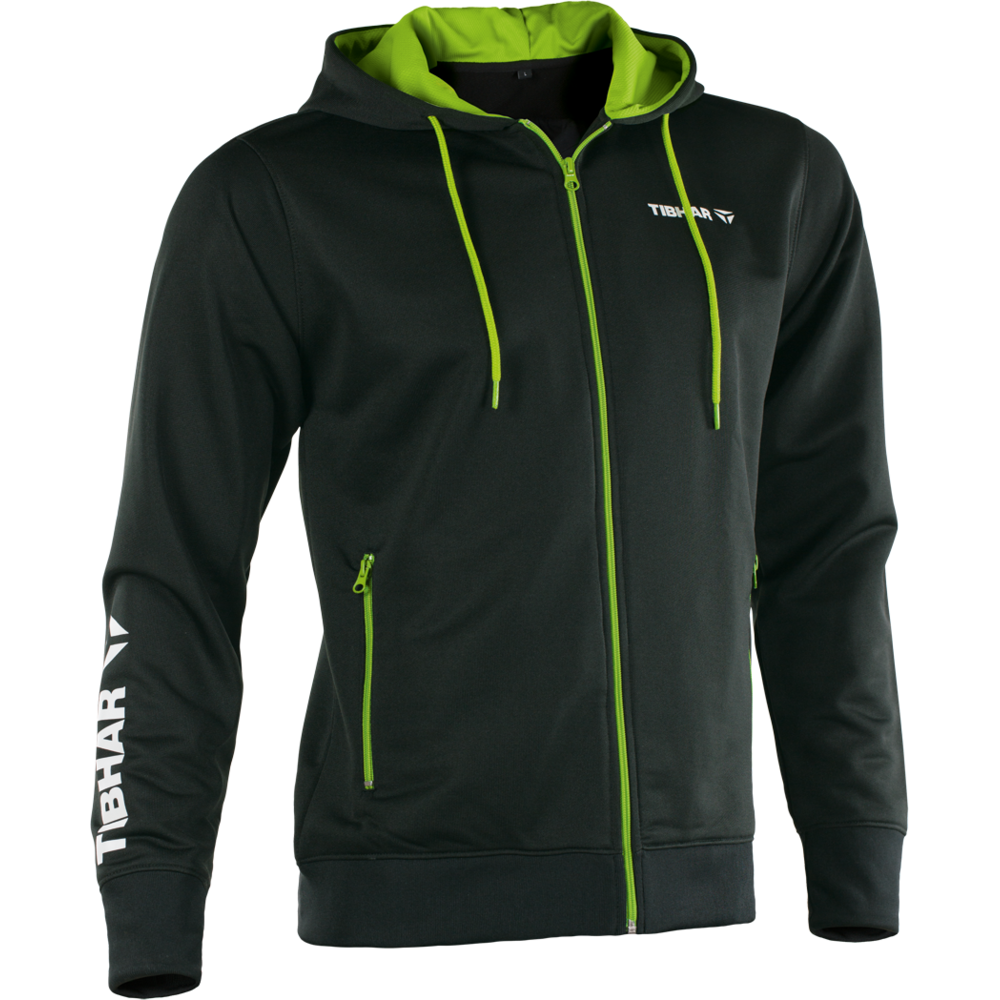 Tibhar Hoodie Mundo/World black/green