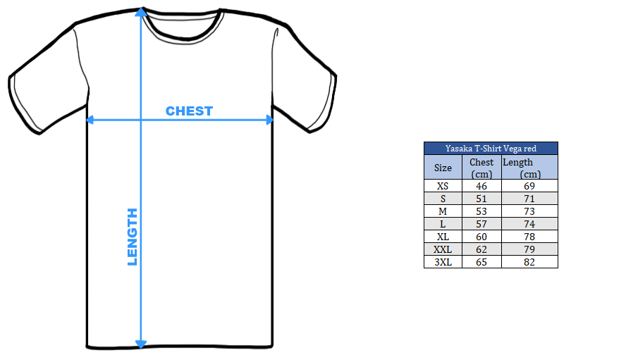 Yasaka T-Shirt Vega red - Image 2